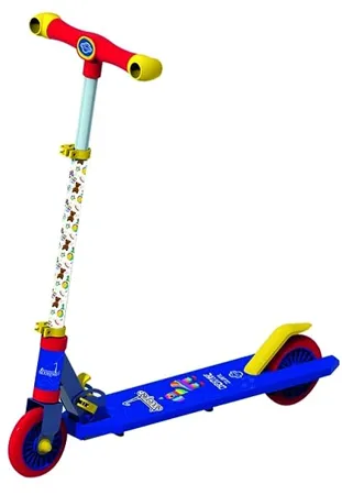 Storio Escaper Jumbo Scooter for Kids with Anti Slip ABS Base and Aluminium Rod Ride on Height Adjustable 2 Wheel Rider for Boys and Girls Ages 3 Blue 