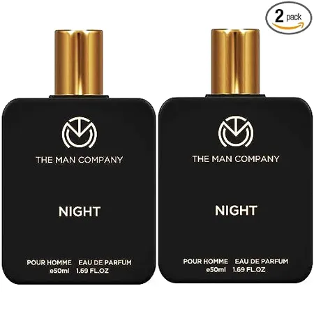 The Man Company Night Perfume for Men 2 50ml Premium Long Lasting Fragrance Citrusy Exotic Woody Gift For Men Date Night Body Spray