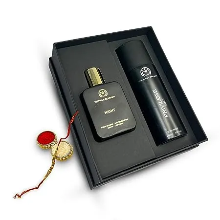 The Man Company Night Perfume for Men 50ml Bold Body Spray 150ml Gift Set Premium Long Lasting Fragrance Rakhi Gift For Brother