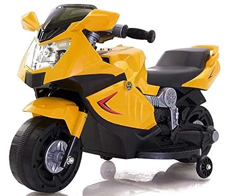 Toy House Kid s Mini Ninja Superbike Rechargeable Battery Operated Ride on Yellow 2 3 5 Years 