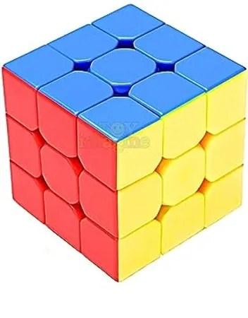 Toy Imagine Smart Activity Magical Cube 3X3X3 Easy Brainstorming Puzzle Cube and Smooth Rotation Colorful Cube High Speed Sticker Less Puzzle Game Multicolor Age 6 Years and Above 