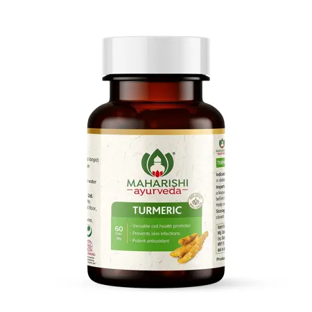 Turmeric Capsules Maharishi Ayurveda 100 Organic Boosts Immunity Joint Support Anti Inflammatory Supports Skin Health 60 Capsules