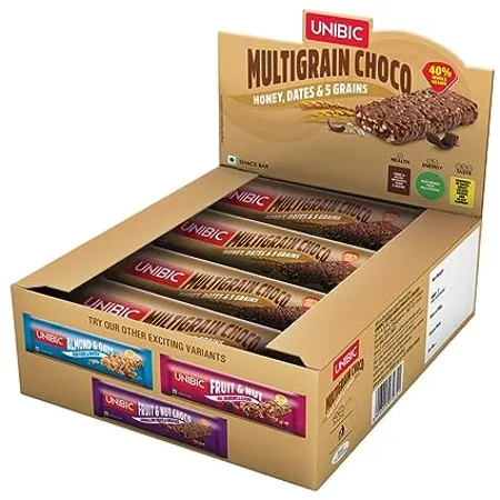 Unibic Snack bar Multigrain Choco 360g Pack of 12 360g
