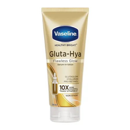 Vaseline Gluta Hya Flawless Glow 200ml Serum In Lotion Boosted With GlutaGlow for Visibly Brighter Skin from 1st Use