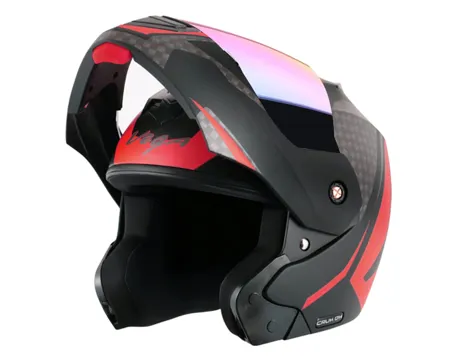Vega Crux Dx Flip Up Dull Black Red Size L 59 60 cm 