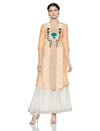 W for Woman Women s Viscose A Line Kurta