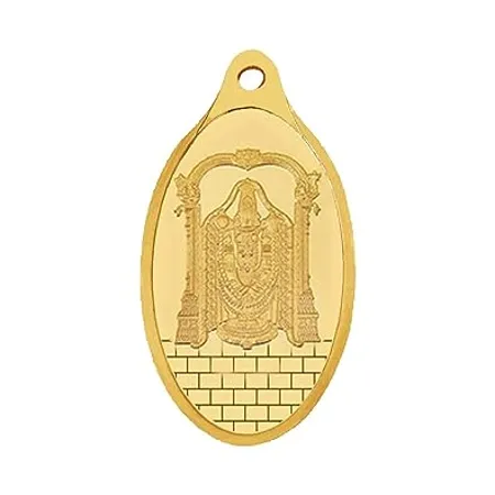 WHP Jewellers 24kt 999 2 gram Lord Balaji Yellow Gold Balaji Pendant