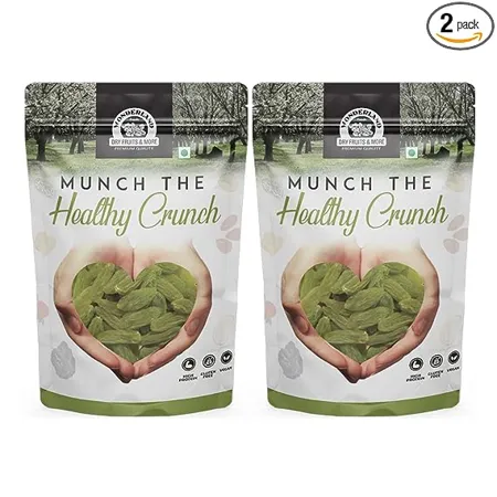 WONDERLAND FOODS Plain Green Raisin Kishmish Dried Grapes 1Kg 500g X 2 Pouch