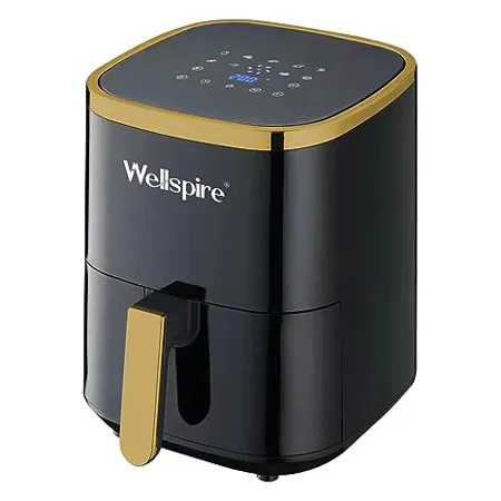 Wellspire Pro Series 8 in 1 Digital Air Fryer with Fry Force 360 High Speed Air Circulation Technology uses up to 90 less oil 1500W 4 5 Litres Black 