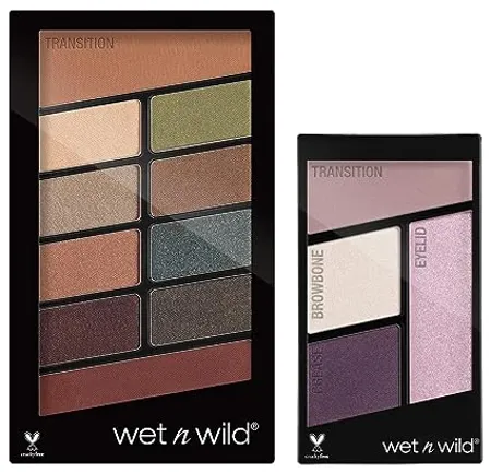 Wet n Wild Color ComFort Zone Icon 10 Pan Palette Multi Color 8 5g and Wet n Wild Color Icon Eyeshadow Quads Petalette 4 5g