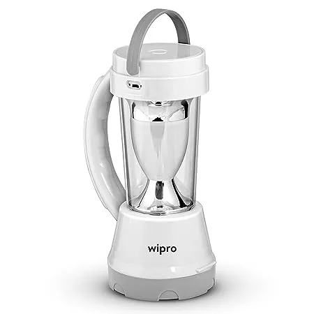 Wipro Cyrus Multi Functional Rechargeable LED Torch with Emergency Light 360 Degree Ambient Light 1500 mAH Battery