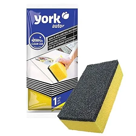 YORK Super Absorbent Multipurpose Double Sised Sponge For Washing Cars Walls Windows And Other Surfaces 012030 