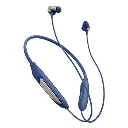 ZEBRONICS Yoga N3 with 46 Hours Backup Bluetooth v5 2 Wireless Neckband ENC Calling Gaming Mode Upto 50ms Voice Assistant Dual Pairing Splash Proof and Type C Blue 