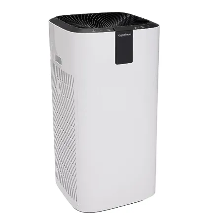 amazon basics Air Purifier with Dual Max Hepa Filter with 99 97 Efficiency Suitable for Room Up Of 700 Sqft 3 Working Modes with Dynamic Air Quality Tracking Filter Status Tracking Sleep Mode Black