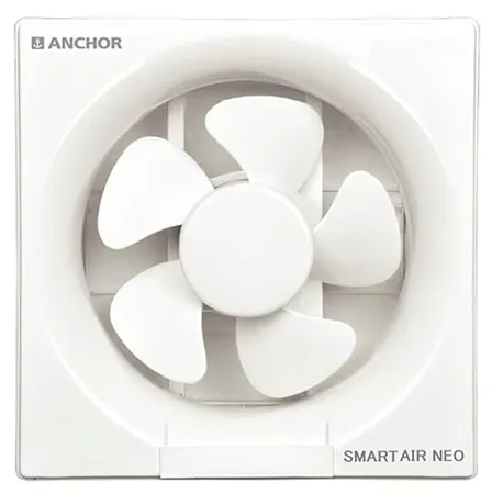anchor by panasonic Smart Air Neo 250mm Exhaust Fan for Kitchen Exhaust Fan for Bathroom 2 Yrs Warranty White 13049WH 