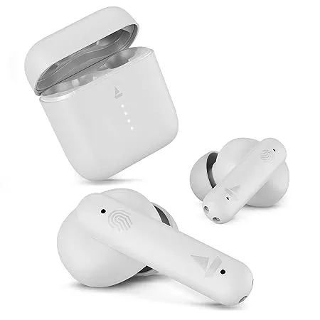 boAt Airdopes 141 Bluetooth Truly Wireless in Ear Headphones with 42H Playtime Low Latency Mode for Gaming ENx Tech IWP IPX4 Water Resistance Smooth Touch Controls Pure White 