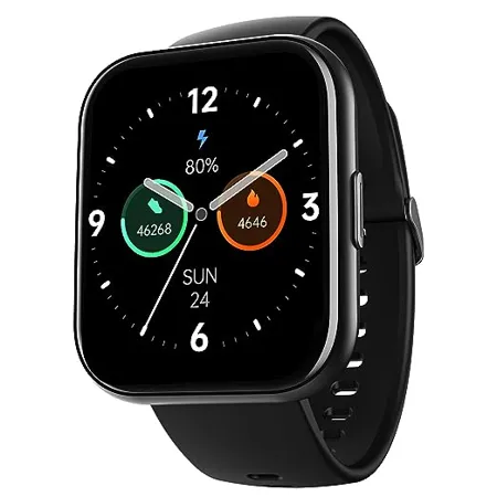 boAt Newly Launched Wave Active Smart Watch with 1 96 HD Display Coins BT Calling DIY Watch Face Studio 700 Active Modes Live Cricket Football Score HR SPO2 Monitoring Active Black 
