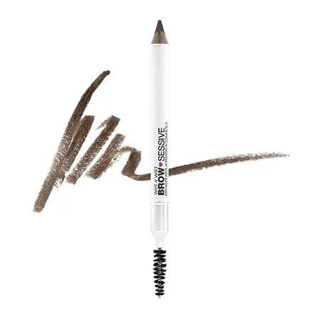 wet n wild Brow Sessive Brow Pencil 9g Medium Brown Dual Ended Eyebrow Pencil with Spoolie Brush for Thin and Thick Eyebrows Natural Look Formula Buildable Color Definition