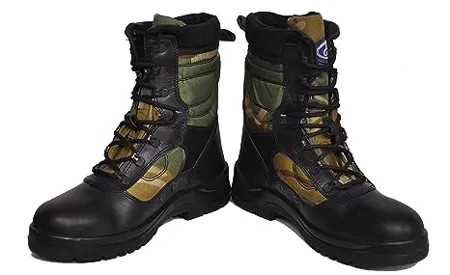 Allen Cooper AC 1228 Combat Boot Size 9 UK India Olive Green