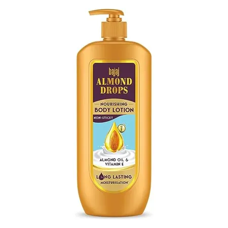 Bajaj Almond Drops Nourishing Body Lotion I Long Lasting Moisturization I Almond Oil Vitamin E I 600ML