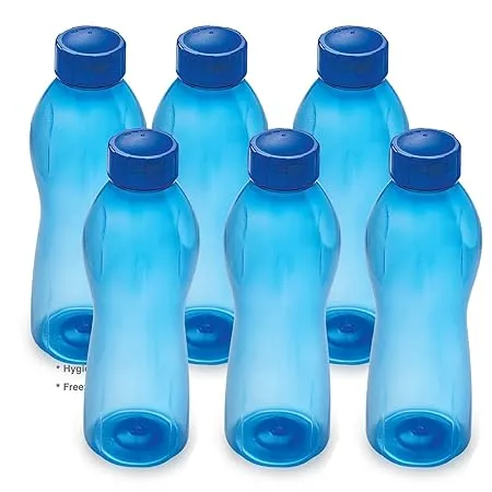 Cello Maxis PET Bottle Set 1 Litre Set of 6 Blue