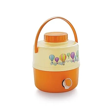 Cello Travel Star Plastic Insulated Water Jug 7 5 litres Orange