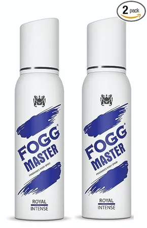 Fogg Master Intense Royal Perfume Body Spray Long Lasting No Gas Deodorant for Men 120ml Pack of 2 