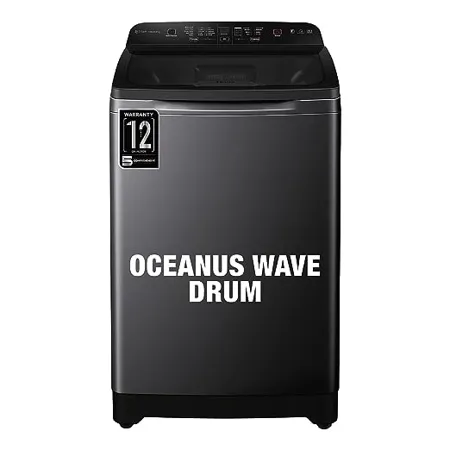 Haier 9 Kg 5 Star Fully Automatic Top Load Washing Machine 2023 Model HSW90 678ES8 Oceanus Wave Drum Dark Jade Silver 