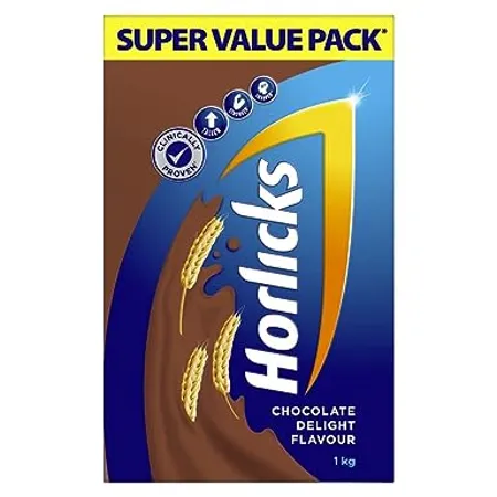 Horlicks Chocolate Health Nutrition Drink for Kids 1 kg Refill Pack Taller Stronger Sharper For Immunity Growth Health Mix Powder