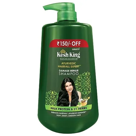 Kesh King Emami Scalp and Hair Medicine Ayurvedic Hairfall Expert Damage Repair Shampoo 1 Litre