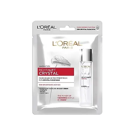 L Oreal Paris Revitalift Crystal Micro Essence Sheet Mask Face Treatment Crystal clear Skin 25g