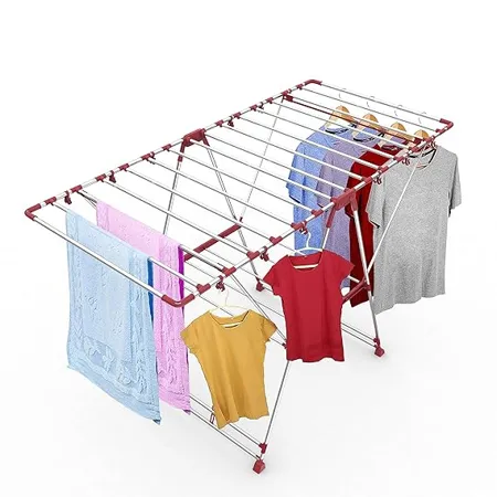 Lifelong LLCDSS12 Butterfly Cloth Drying Stand with Inbuilt Hooks Stainless Steel
