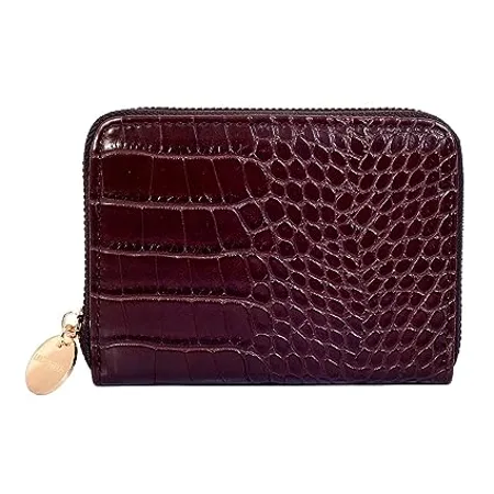 Lino Perros Womens Synthetic Leather Wallet Brown 