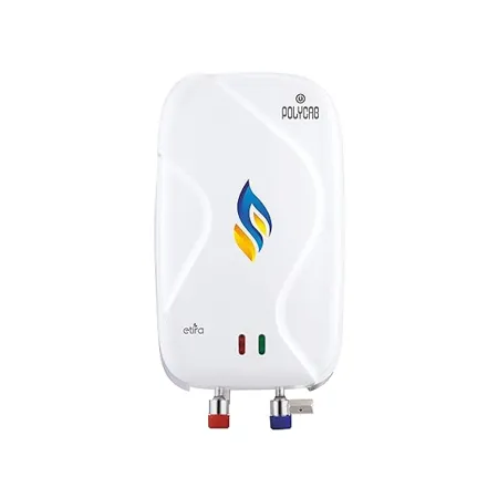 Polycab Etira 3Ltr Electric Instant Water Heater Geyser with Anti rust tank powerful heating element multiple layer safety ISI certified with 5 years inner tank Warranty White 