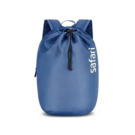 Safari Compact Size 15 Ltrs Casual Backpack For Unisex Adult Denim Blue
