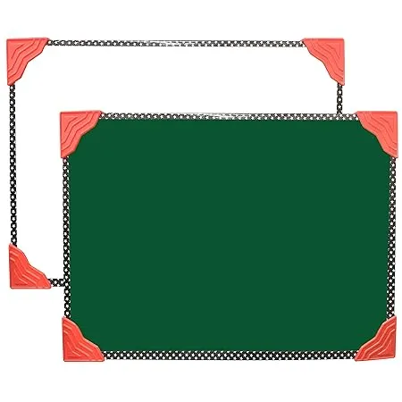 YAJNAS Non Magnetic 8 inch x 11 inch Double Sided White Board and Chalk Board Both Side Writing Boards One Side White Surface and Reverse Side Green Surface 8x11 Inches Pack of 2 