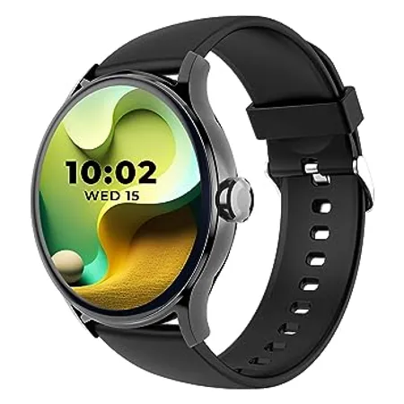 beatXP Flare Pro 1 39 HD Display Bluetooth Calling Smart 100 Sports Modes Heart Rate Monitoring SpO2 AI Voice Assistant IP68 Black