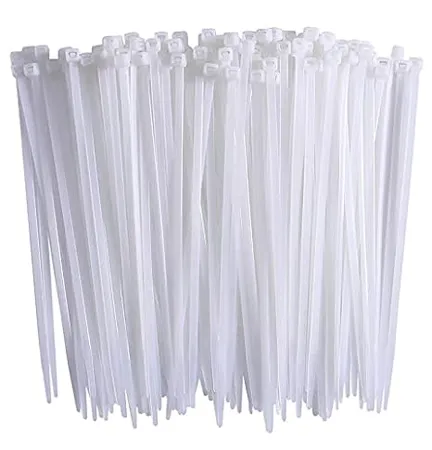 AASONS Pack Of 100pcs White Cable Zip Ties Heavy Duty Premium Plastic Wire Ties With High Tensile Strength Self Locking Nylon Tie Wraps UV Resistant For Indoor And Outdoor Use 100mm x 2 5mm 