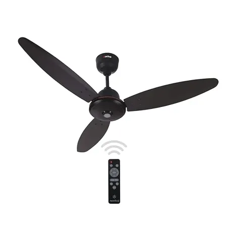 ACTIVA Gracia 1200 MM 28 Watts BLDC Motor Fan With LED Light Remote 3 Blade Energy Saving Ceiling Fan With 5 Year Warranty Smoke Brown 