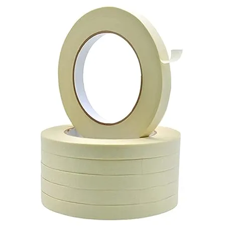 AIPL Masking Tape 20 Meter Length 12MM 0 5 12 Rolls Per Pack Easy Tear Tape Best for Carpenter Labelling Painting and leaves no residue after a peel 