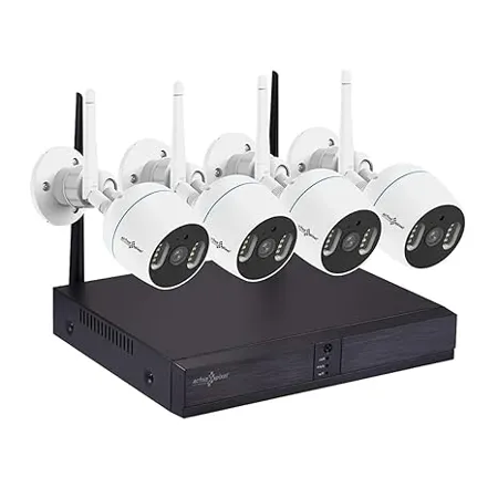 Active Pixel 3mp Auto Pair Wireless System 4 Channel HD Wireless NVR Kit with 4X 3MP HD Outdoor Indoor Waterproof Wireless IP Bullet Security Cameras