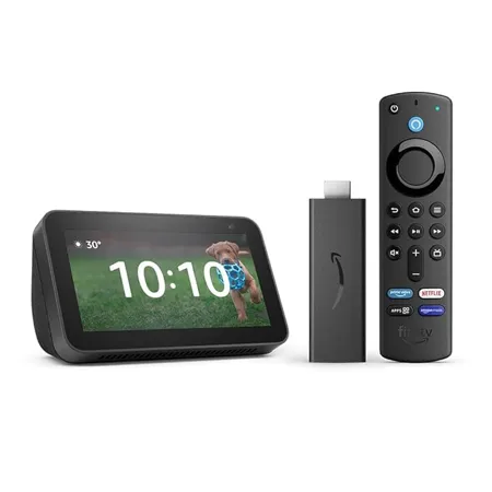 All New Echo Show 5 2nd Gen Black combo with Fire TV Stick