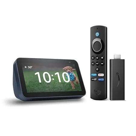 All New Echo Show 5 2nd Gen Blue combo with Fire TV Stick Lite