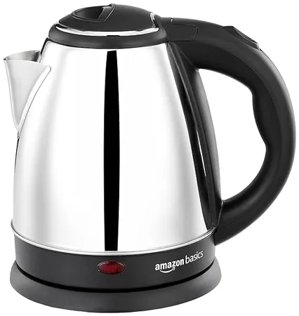 Amazon Basics 1500W Electric Kettle Stainless Steel body 1 5L 