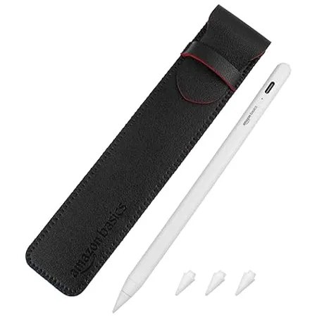 Amazon Basics 2nd Gen Stylus Pen ONLY for IPAD Supports Palm Rejection Tilt Sensor Precise for Writing Drawing for iPad 6 7 8 9th Gen iPad 10 2 Pro 11 12 9 Mini 5 6th Air 3 4th Gen White 