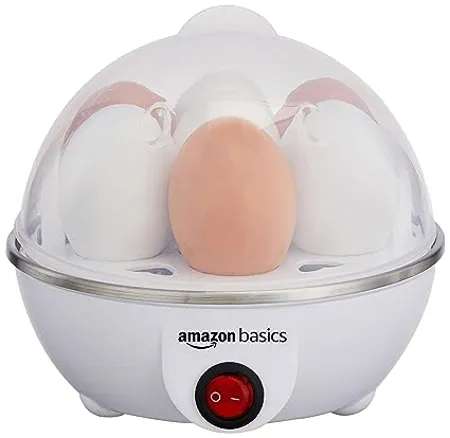 Amazon Basics Electric Egg Boiler 3 Boiling Modes Automatic Operation Overheat Protection