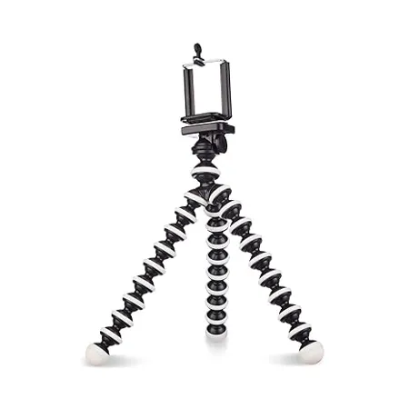 Amazon Basics Gorilla Tripod Mini Tripod for Mobile Phone with Phone Mount with Flexible Gorilla Stand for DSLR Action Cameras Ring Lights Panel Reflectors Umbrellas and Flashlights 13 Inch 