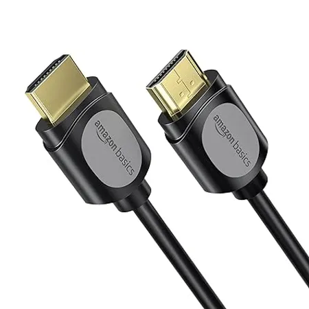 Amazon Basics High Speed HDMI Cable Gold plated A Male to A Male Supports 4K 60Hz and Audio Return 3 Feet 