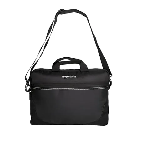 Amazon Basics Port Laptop Carry Case Messenger Bag for Office or College Detachable Strap 16 L 