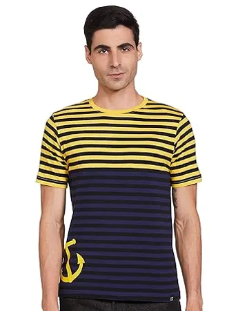 Amazon Brand House Shields Men s Regular T Shirt H S T CD1 D2 Dawn Yellow 2XL 